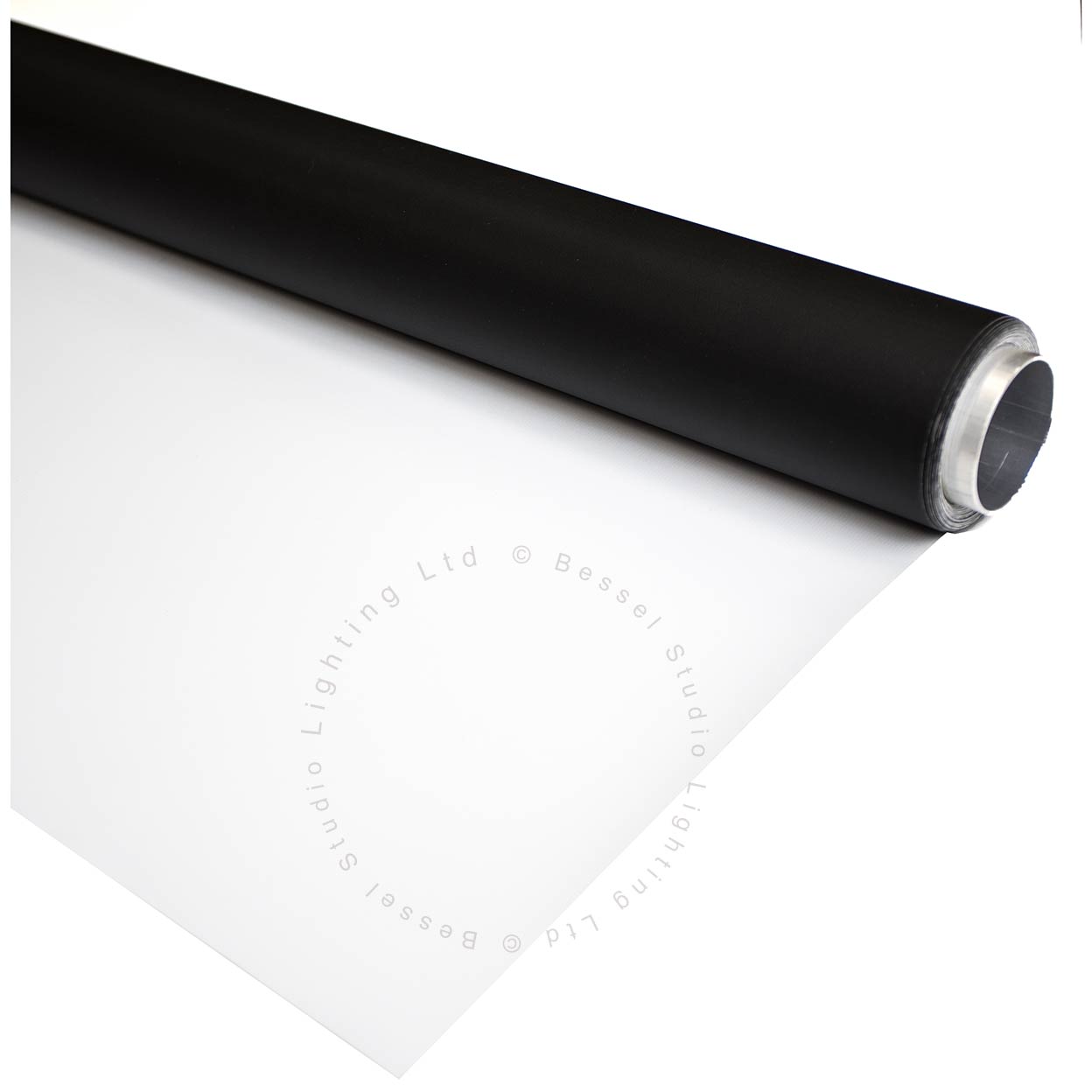 135cm x 3m Black and White Double Sided Vinyl Background