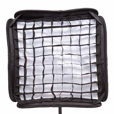 Softbox 40cm x 40cm with grid for Flashgun