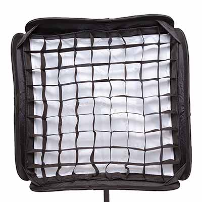 Softbox 40cm x 40cm with grid for Flashgun