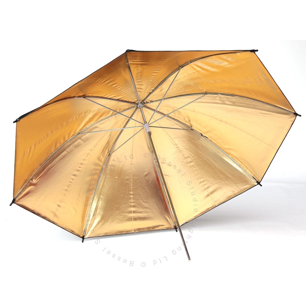 90cm Umbrella 7mm stem Gold reflective