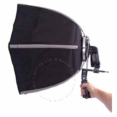 60cm Hexagonal Flashgun Softbox with Bracket