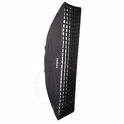 180cm x 40cm  White Softbox with 6cm grid S-Fit