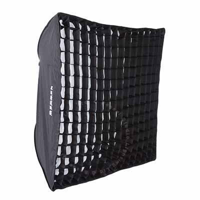 90cm x 90cm  White Softbox with 6cm grid S-Fit