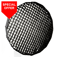 90cm Parabolic 16 sided Softbox with 4cm grid - S-Fit