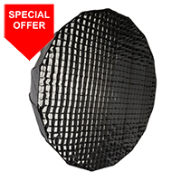 120cm Parabolic 16 sided Softbox with 4cm grid - S-Fit